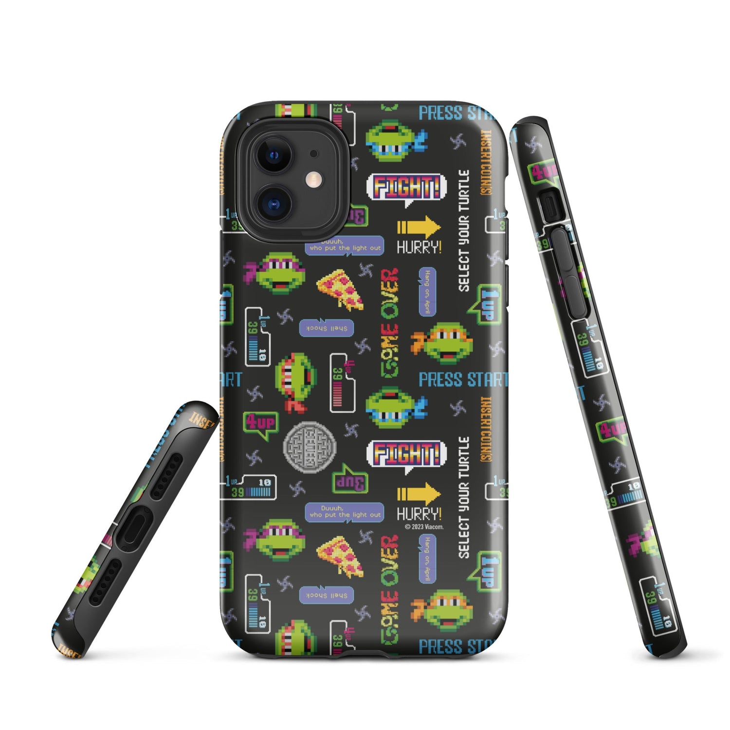 Teenage Mutant Ninja Turtles Video Game Pattern Tough Phone Case - iPhone - Paramount Shop