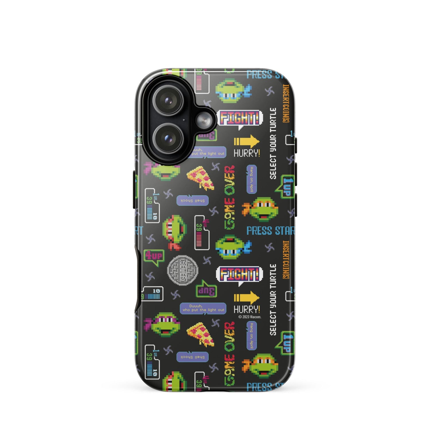 Teenage Mutant Ninja Turtles Video Game Pattern Tough Phone Case - iPhone - Paramount Shop