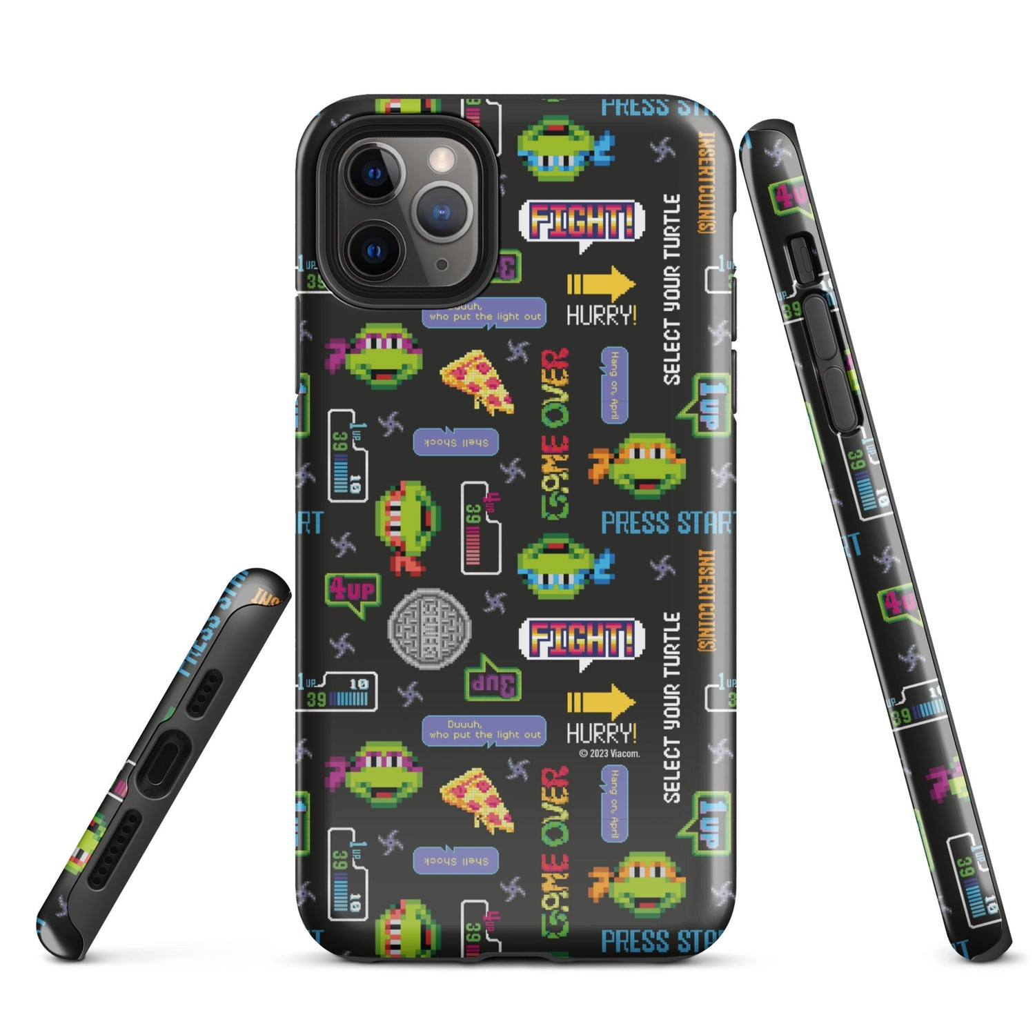 Teenage Mutant Ninja Turtles Video Game Pattern Tough Phone Case - iPhone - Paramount Shop