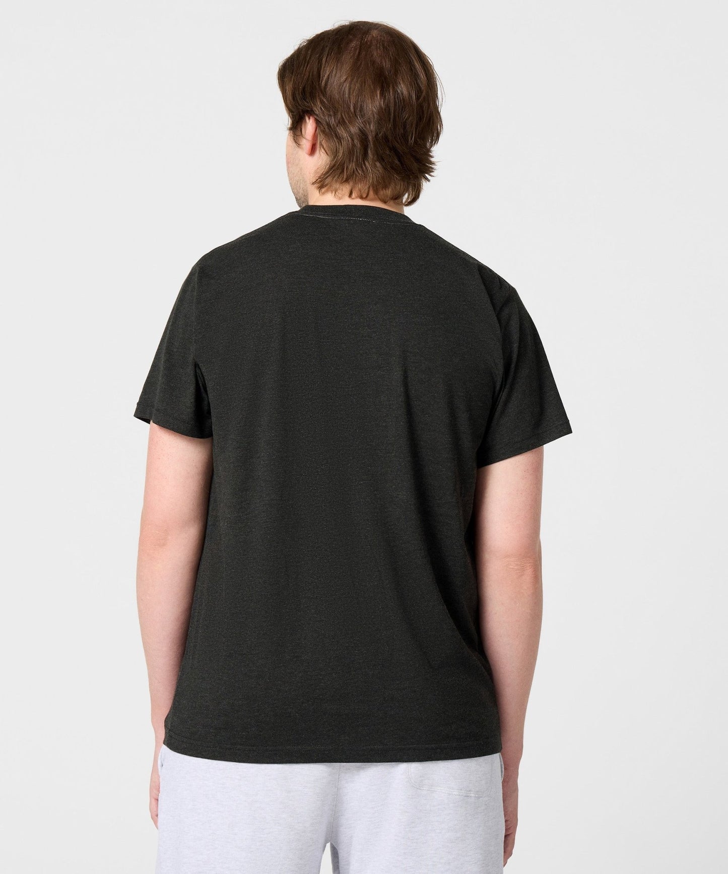 Folded view of the charcoal Teenage Mutant Ninja Turtles t-shirt highlighting the premium material