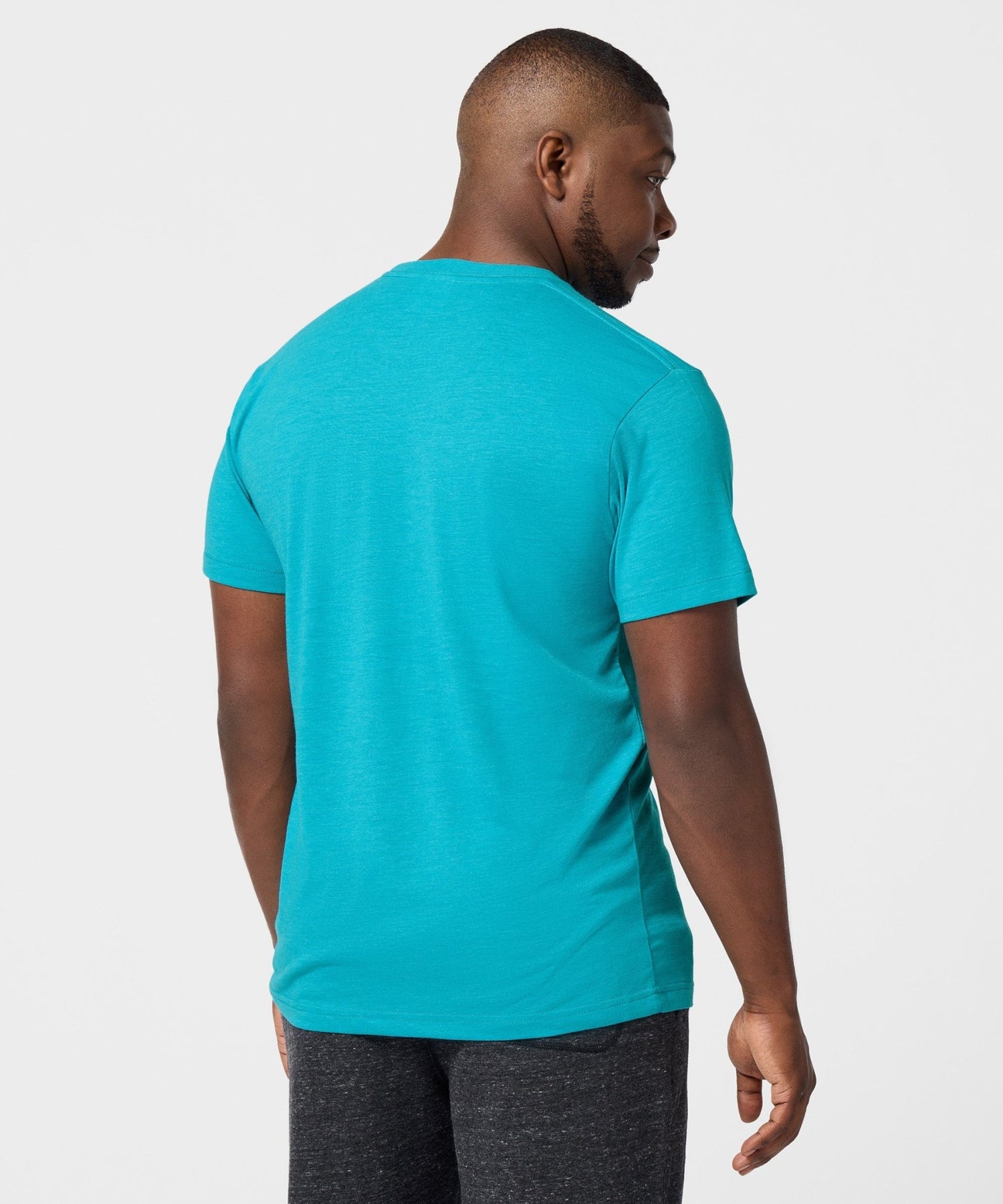 Folded view of the teal Teenage Mutant Ninja Turtles t-shirt highlighting the soft fabric texture