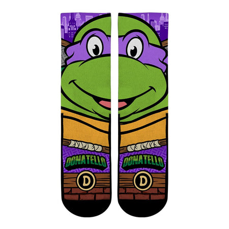 Teenage Mutant Ninja Turtles x Rock 'Em Socks Donatello Split Face Socks - Paramount Shop