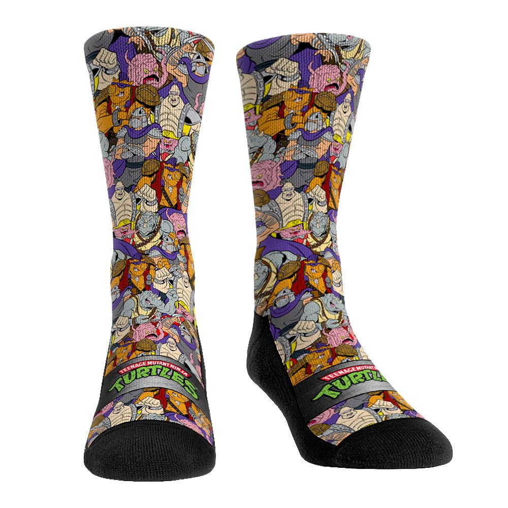 Teenage Mutant Ninja Turtles x Rock 'Em Socks Villain Stacked Socks - Paramount Shop