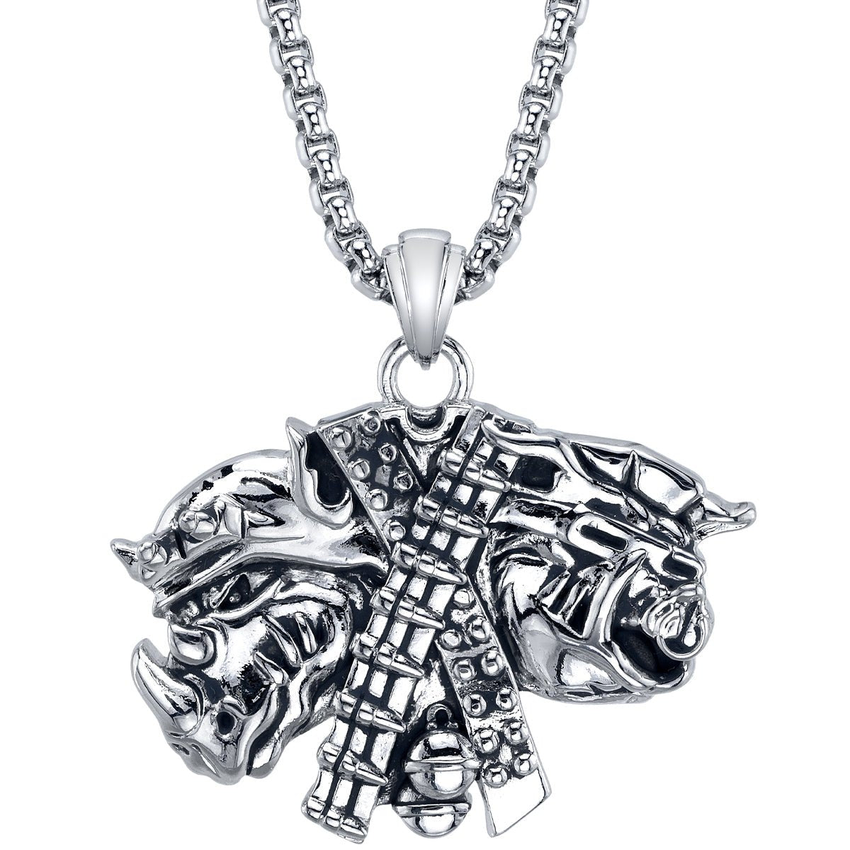Teenage Mutant Ninja Turtles x RockLove Bebop & Rocksteady Necklace - Paramount Shop