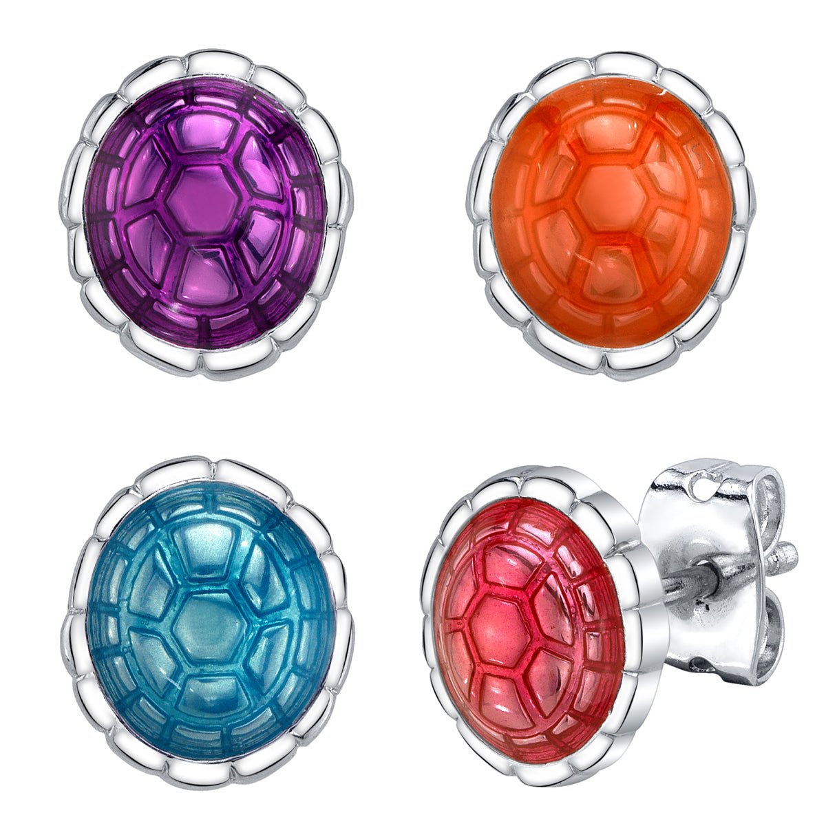 Teenage Mutant Ninja Turtles x RockLove Shell Stud Earrings - Paramount Shop