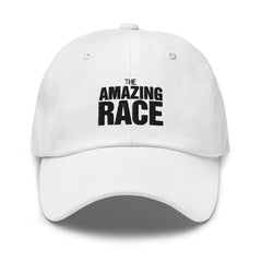 The Amazing Race One Color Embroidered Hat - White