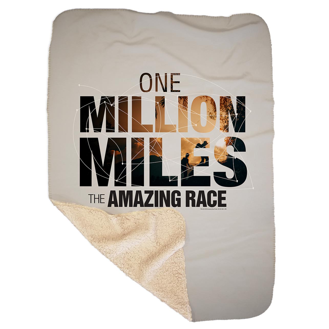The Amazing Race One Million Miles Sherpa Blanket - Paramount Shop