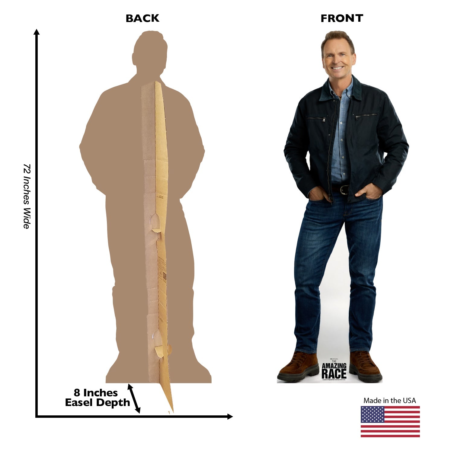 The Amazing Race Phil Keoghan Cardboard Cutout Standee - Paramount Shop
