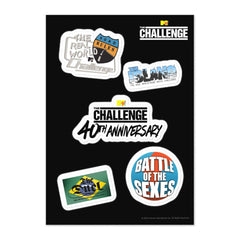 The Challenge 40th Anniversary Sticker Sheet