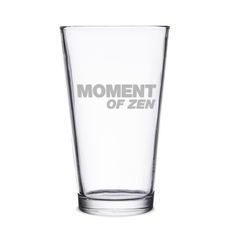 The Daily Show Moment of Zen láser grabado de vidrio de pinta - 16 oz