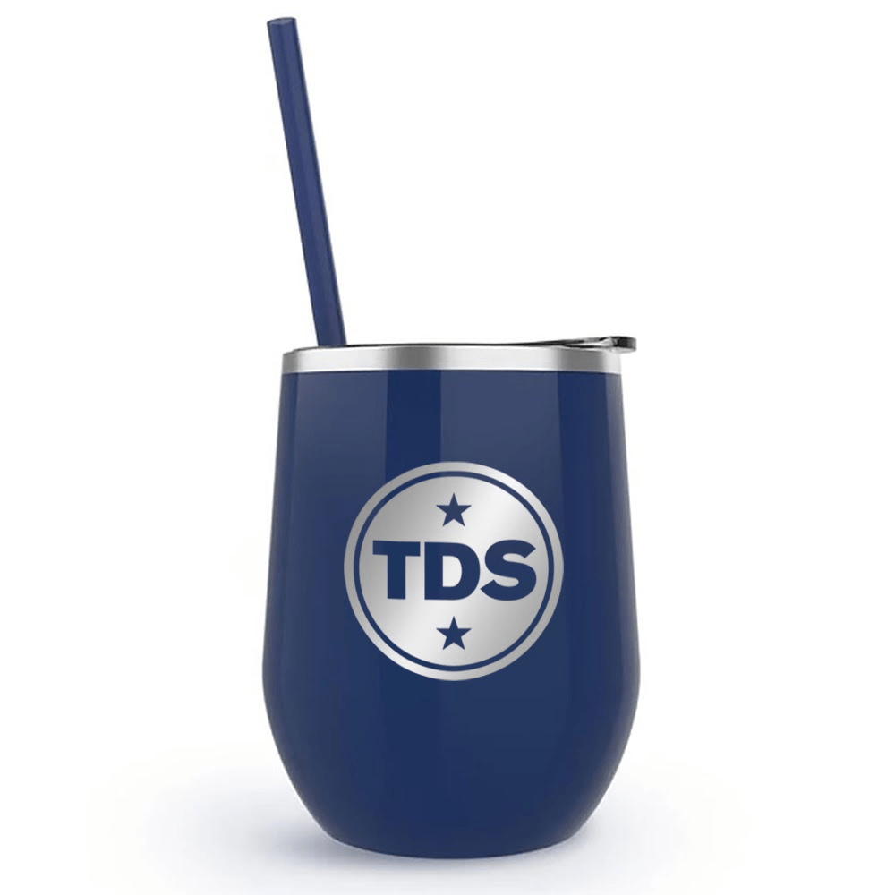 The Daily Show Moment of Zen Laser Engraved Wine Tumbler with Straw - Paramount Shop