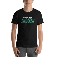 The Early Edge Podcast Logo Adult Short Sleeve T-Shirt - Black / XS