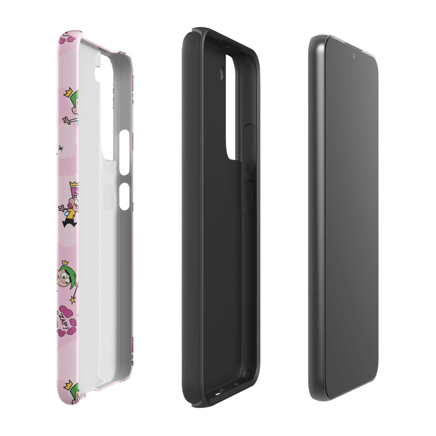 The Fairly OddParents Zap! Pattern Tough Phone Case - Samsung - Paramount Shop