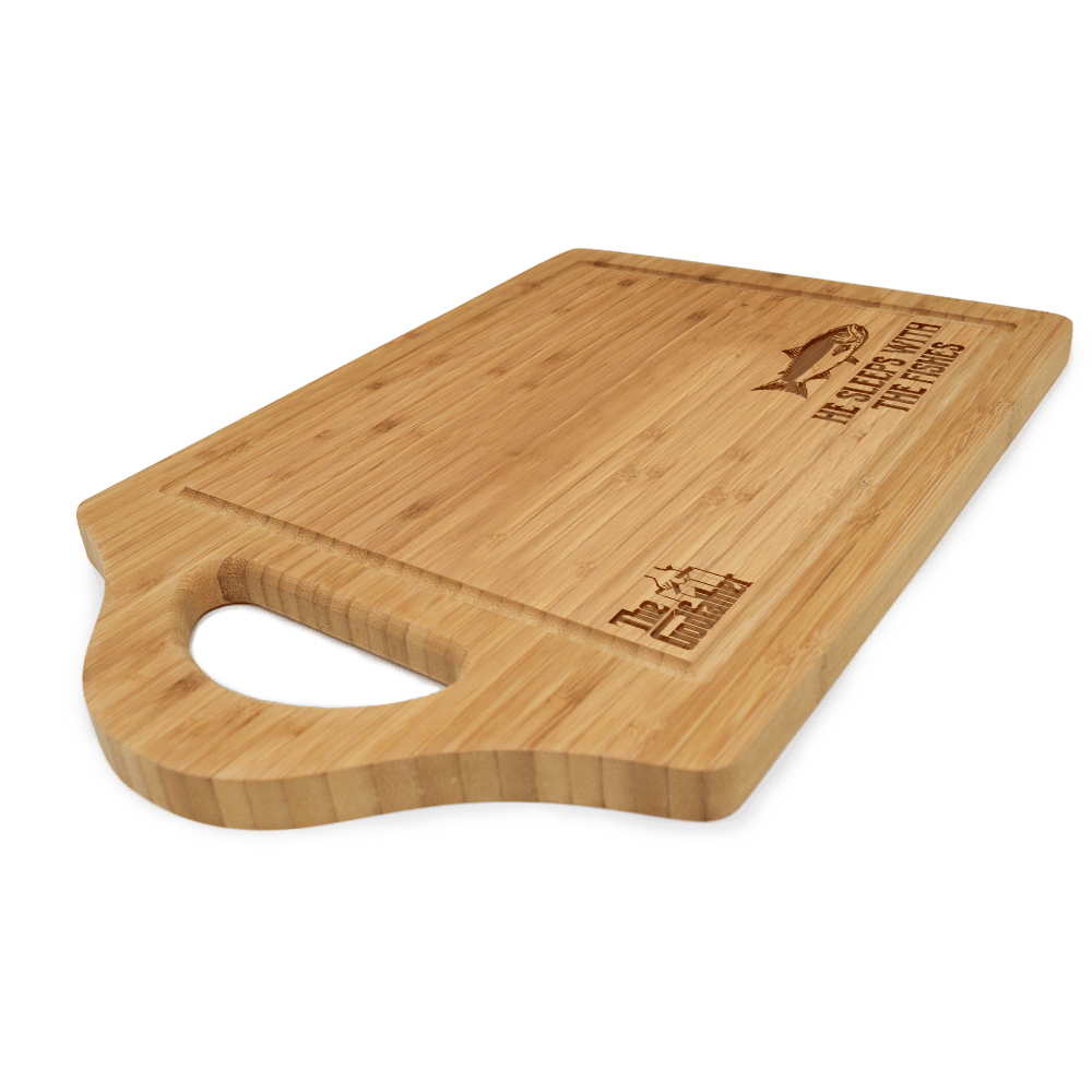 The Godfather He Sleeps With The Fishes Laser Engraved Cutting Board - Paramount Shop