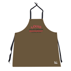 The Godfather Louis Italian-American Restaurant Apron - 27 in x 30 in / Olive