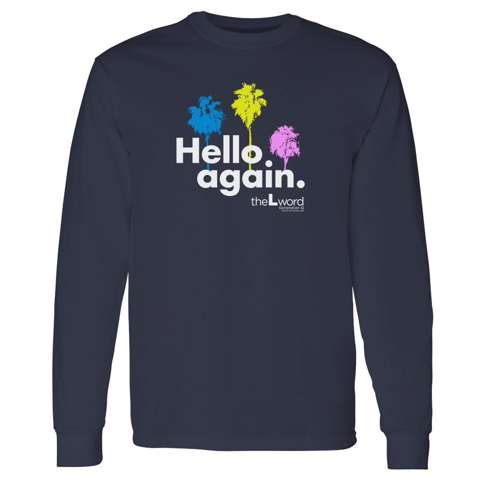 The L Word: Generation Q Hello Again Palm Trees Adult Long Sleeve T - Shirt - Paramount Shop