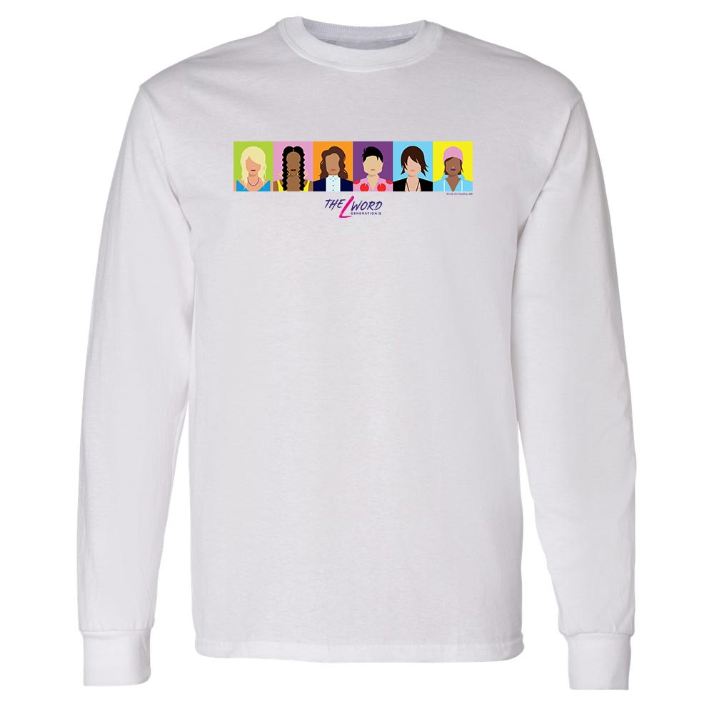 The L Word: Generation Q Horizontal Faces Adult Long Sleeve T - Shirt - Paramount Shop