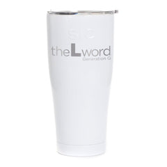 The L Word: Generation Q neu Logo Lasergravierter SIC-Becher - Weiß glänzend / 30 Unzen
