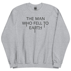 The Man Who Fell to Earth Logo Unisex Fleece Crewneck Sweatshirt - Grey / SM