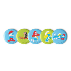 The Smurfs Characters Five Pin Set - White / 2.25 in