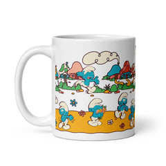 The Smurfs Village White Mug - White / 11 oz