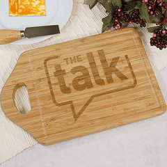 The Talk Logo Laser Engraved Cutting Board - L