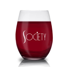 The Young and the Restless Society Laser Engraved Stemless Wine Glass - Clear