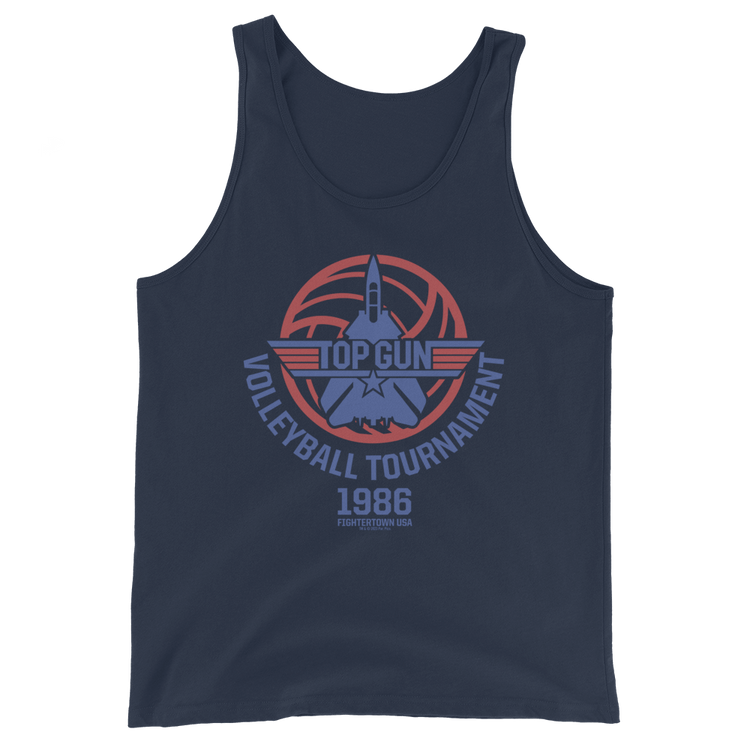 Top Gun Fighter Town USA 1986 Volleyball Tournament Unisex Tank Top ...