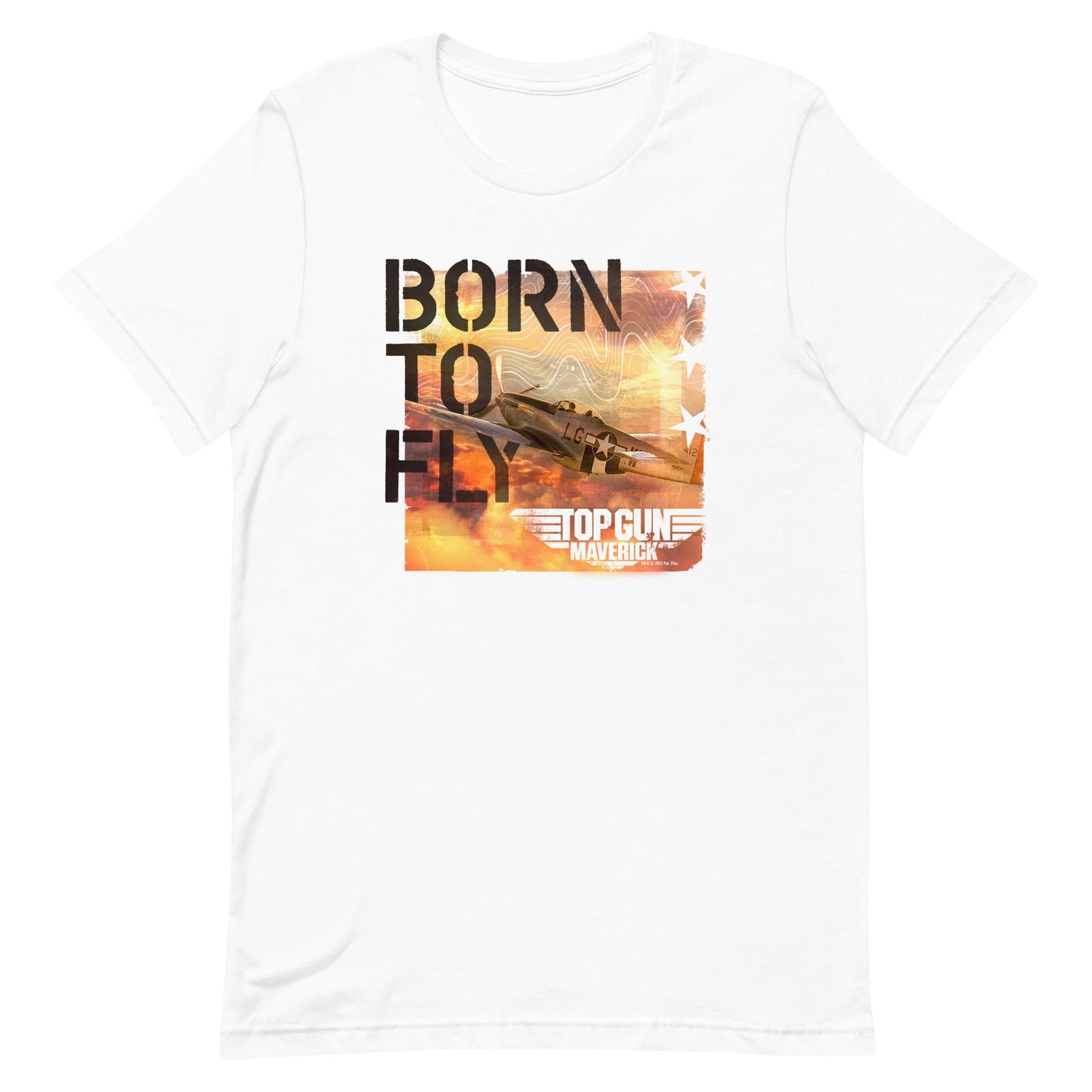 Top Gun: Maverick Born To Fly Adult Short Sleeve T - Shirt - Paramount Shop