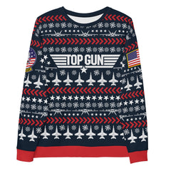 Top Gun Tom Cat Unisex Crewneck Sweatshirt - White / XS