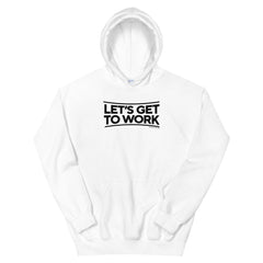 Tough as Nails Los geht's Erwachsene Fleece-Sweatshirt mit Kapuze - Weiß / SM