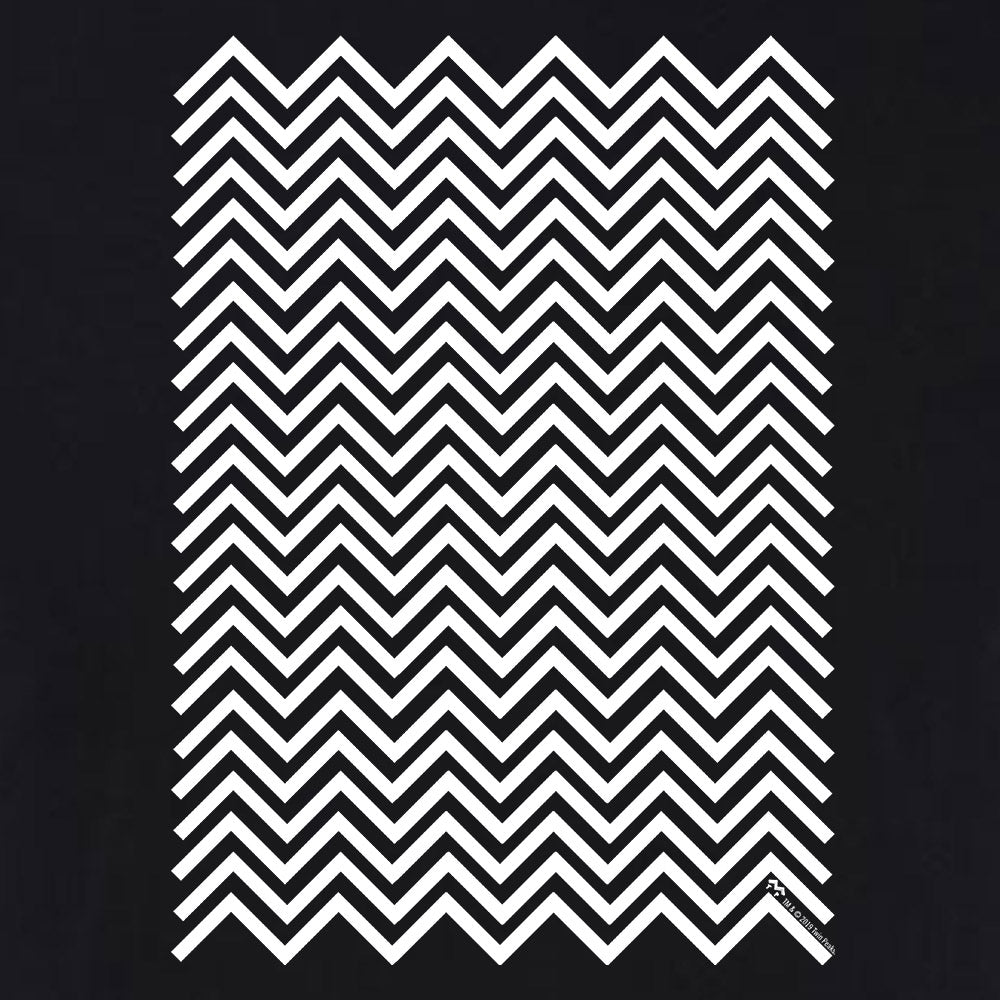 Twin Peaks Black and White Chevron Adult Short Sleeve T-Shirt ...