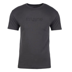 Twin Peaks Black as Midnight Handwritten Adult Short Sleeve T-Shirt - Heavy Metal / SM