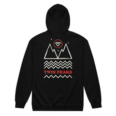 Twin Peaks City Unisex Heavy Blend Zip-Up Hoodie - Black / SM