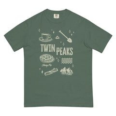 Twin Peaks Icons Comfort Colors T-Shirt - Blue Spruce / SM