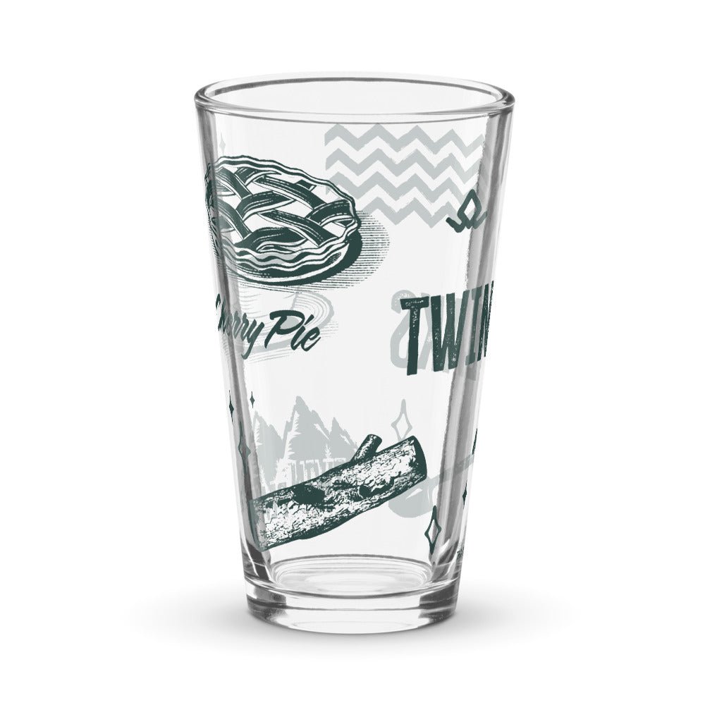 Twin Peaks Icons Shaker Pint Glass - Paramount Shop