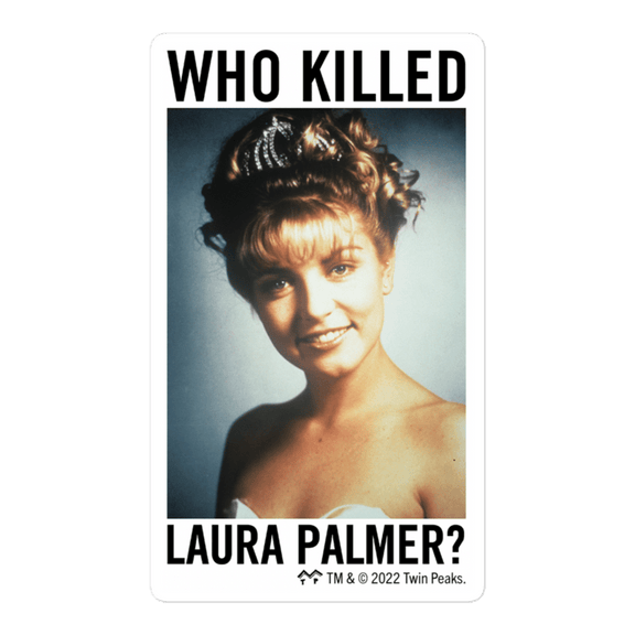 Twin Peaks Laura Palmer Task Force Die Cut Sticker – Paramount Shop