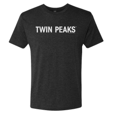 Twin Peaks Logo Herren's Tri-Blend T-Shirt - Vintage Schwarz / SM