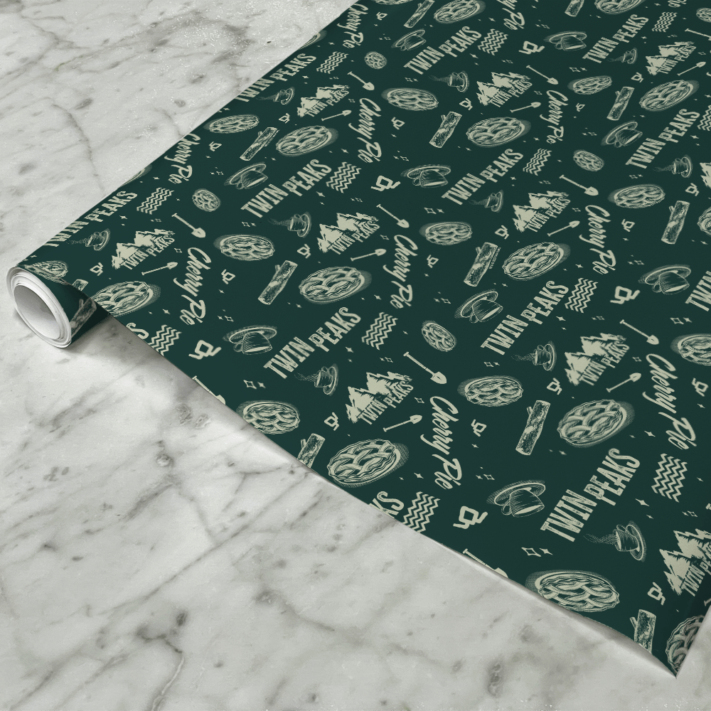 Twin Peaks Pattern Satin Gift Wrap - Paramount Shop