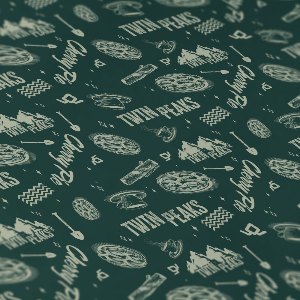 Twin Peaks Pattern Satin Gift Wrap - Paramount Shop