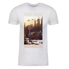 Twin Peaks Picturesque Postcard Adult Short Sleeve T-Shirt - White / SM