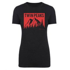 Twin Peaks Rote Bergkette Damen's Tri-Blend T-Shirt - Vintage Schwarz / M