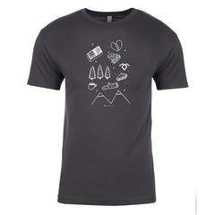 Twin Peaks TP Icons Adult Short Sleeve T-Shirt - Heavy Metal / SM