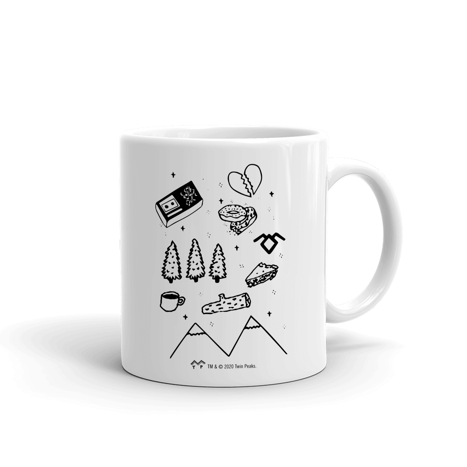 Twin Peaks TP Icons White Mug - Paramount Shop