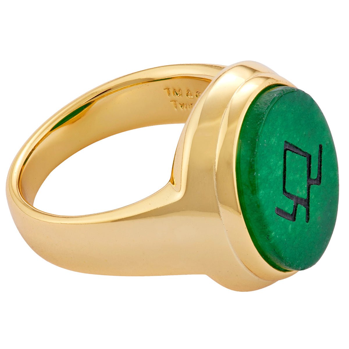 Twin Peaks x RockLove Owl Cave Gemstone Signet Ring - Paramount Shop