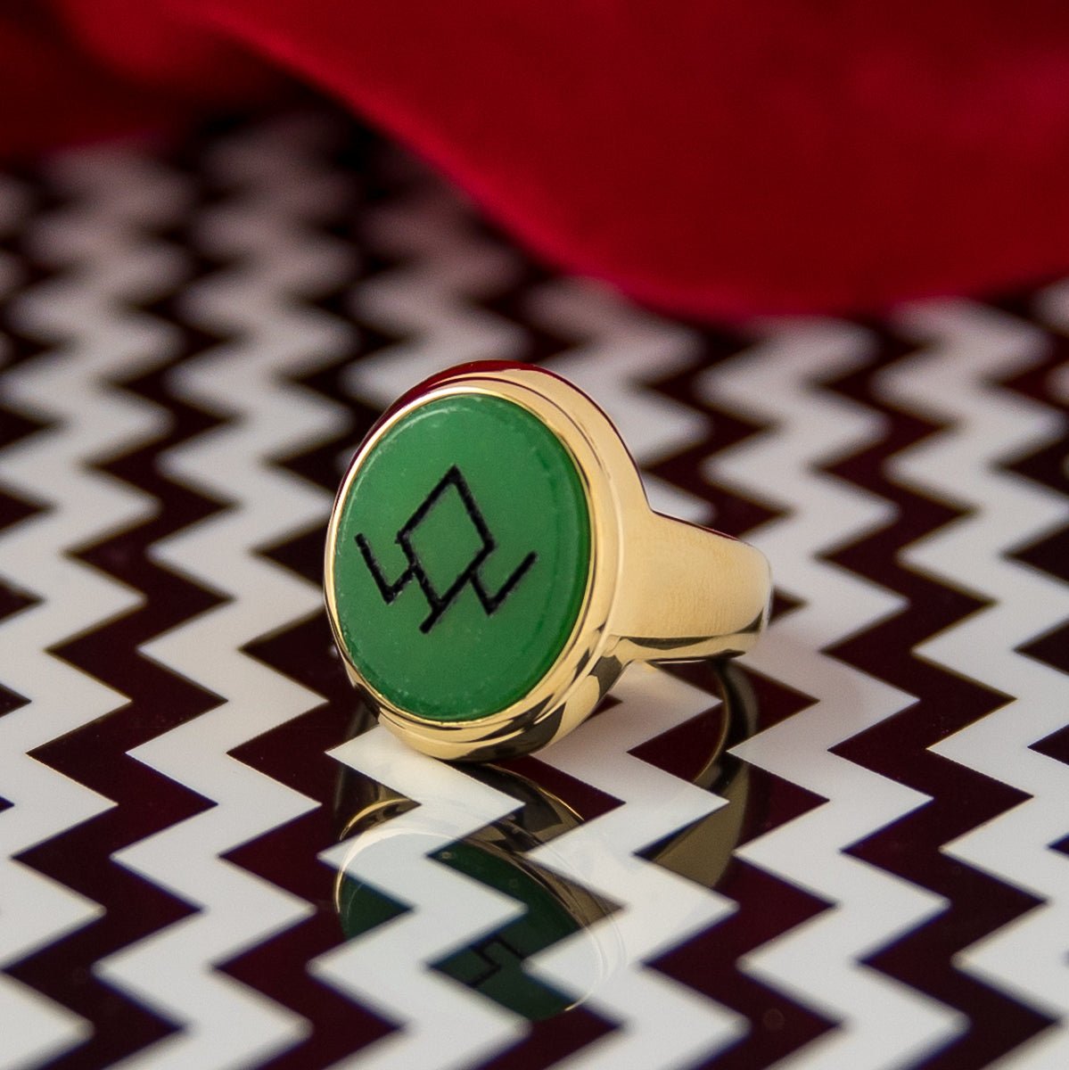 Twin Peaks x RockLove Owl Cave Gemstone Signet Ring - Paramount Shop