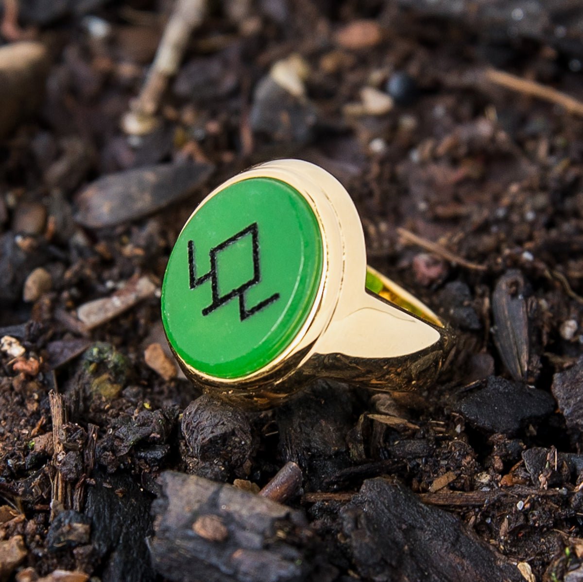 Twin Peaks x RockLove Owl Cave Gemstone Signet Ring - Paramount Shop