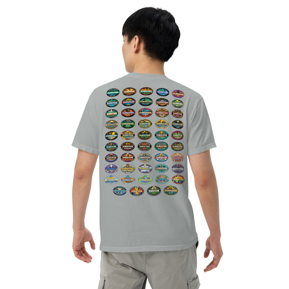 Survivor Comfort Colors T-Shirt 50 Seasons Logo