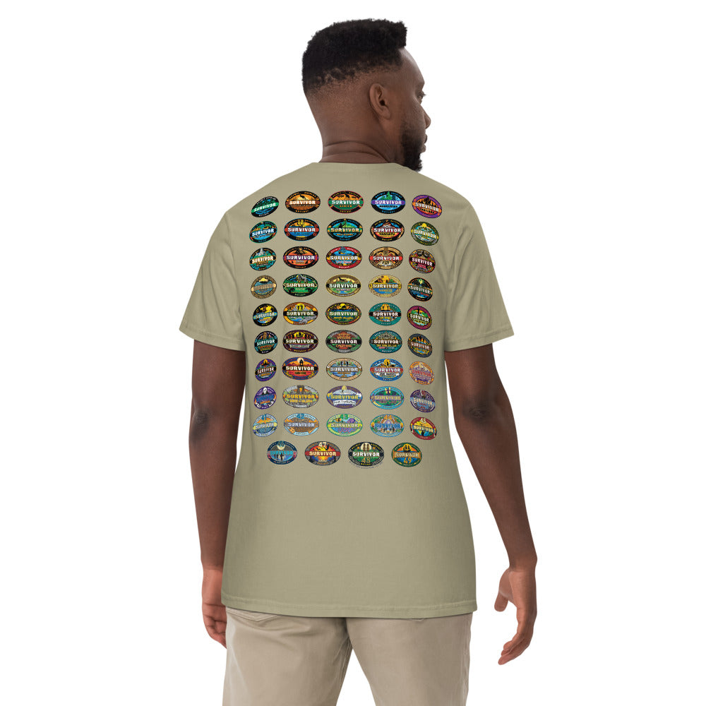 Survivor Comfort Colors T-Shirt 50 Seasons Logo