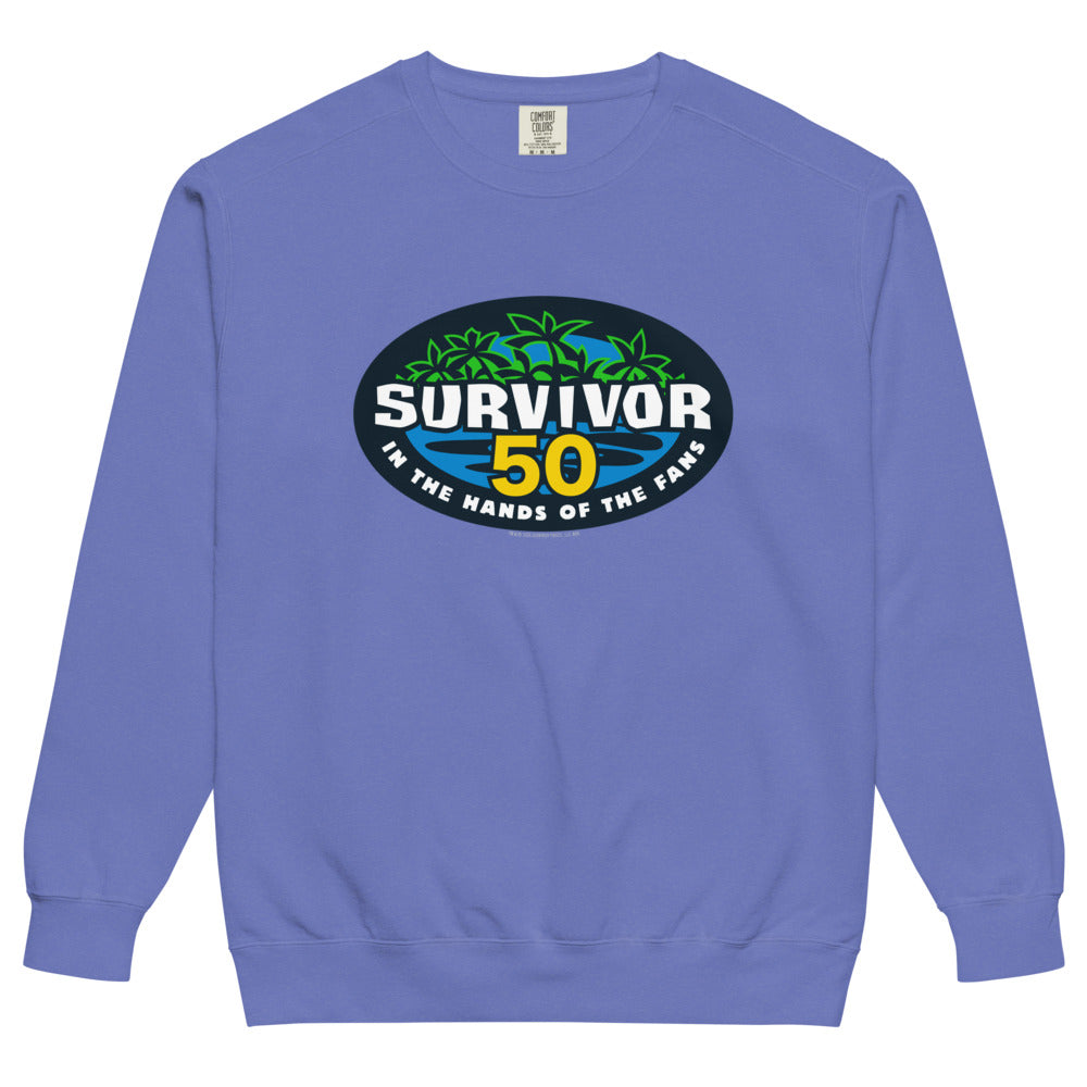 Survivor Crewneck Season 50  Flo Blue